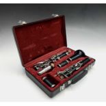 A Boosey & Hawkes Edgware model clarinet, with nickel mounts, number 274097A, in hard case.
