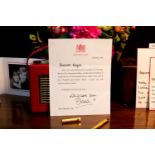 Diana, Princess of Wales, The Letters Collection 1990-1997 The Princess of Wales, signed letter