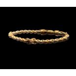 A three colour gold curb link bracelet 9.4gmCondition report: Bracelet length 19cm