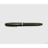 Conway Stewart 85L fountain pen with14ct 3 nib in green herringbone
