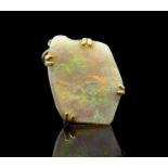 An opal pendant mounted in 18ct gold by Michael Manzi 42mm 13gm