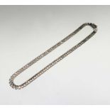 A 9ct three colour gold fringe necklace 41cm 20.5gm