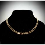 A double curb link necklace 13gm