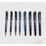 Sheaffer Intensity. Four fountain pen pairs in various stripe colours