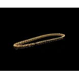 A 9ct gold belcher link necklace 56cm 32.5gmCondition report: No condition issues