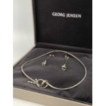Georg Jensen by Vivianna Torun Bulow Hube 'Forget Me Not' set - necklace and earrings in Georg