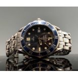 An Omega Seamaster Professional 300 1061 quartz wristwatch Diameter 41.4mm with warranty card