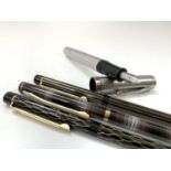 a Sheaffer Targa Regency ballpoint, two other slimline Sheaffer ballpoints and a Sheaffer No