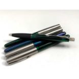 Five Parker Frontier pens