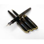 A Parker Sonnet Chinese three pen Vision Fonce set the fountain pen with medium 18ct gold nib date