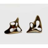 A pair of Henning Koppel Splash no 1119 earrings for Georg Jensen. 4.9gm