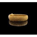 A 9ct gold bracelet width 13.17mm 30.8gmCondition report: No damage or repairs. See image for