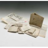 INDENTURES. 17th, 18th, and 19th century. (10)