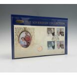 Great Britain Commemorative Coin/Stamp Cover - A Benham Silk Royal Golden Wedding commemorative