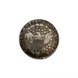 U.S.A. Half Dollar: A rare draped bust silver half dollar 1807 - last year of minting of this
