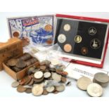 Great Britain/Falkland Islands/Isle of Man etc - Mixed lot includes 1988 proof coin set, approx