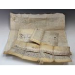 INDENTURES. A fine William and Mary, 1693 and a Charles II, 1681; plus two others.