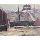 John Anthony PARK (1880-1962)St Ives Harbour Oil on board Signed Lanham's label to verso19.5 x 24.