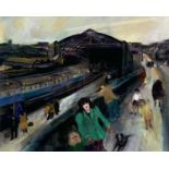 Gill WATKISS (1938)Penzance Station Lithograph Signed and inscribed #20/5045 x 54.5cm