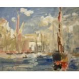 Robert G.D. ALEXANDER (1875-1945 Busy Waterway, Ipswich Docks Signed 23 x 28cmCondition report: