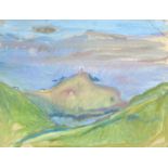 Rose HILTON (1931-2019)Cape Cornwall Oil on boardSigned Further signed, inscribed and dated '99 to