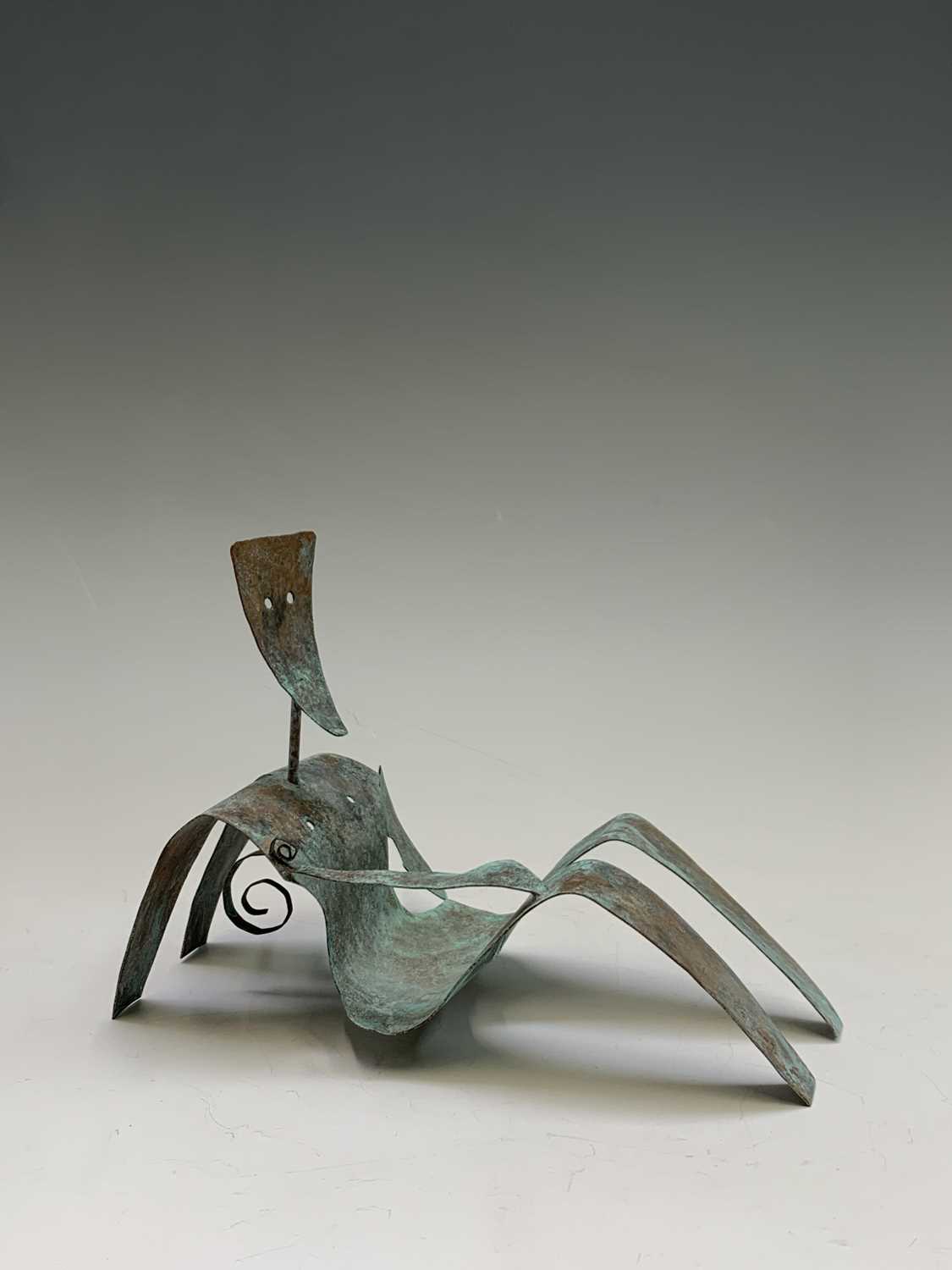 William BLACK (20th Century British)'Reclining Figure II'Oxidised copper sculpture Signed, inscribed - Image 8 of 17