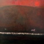 Catherine HYDE (1960)The Silver Rider Mixed media on canvas Titled to verso 91 x 91cmCondition