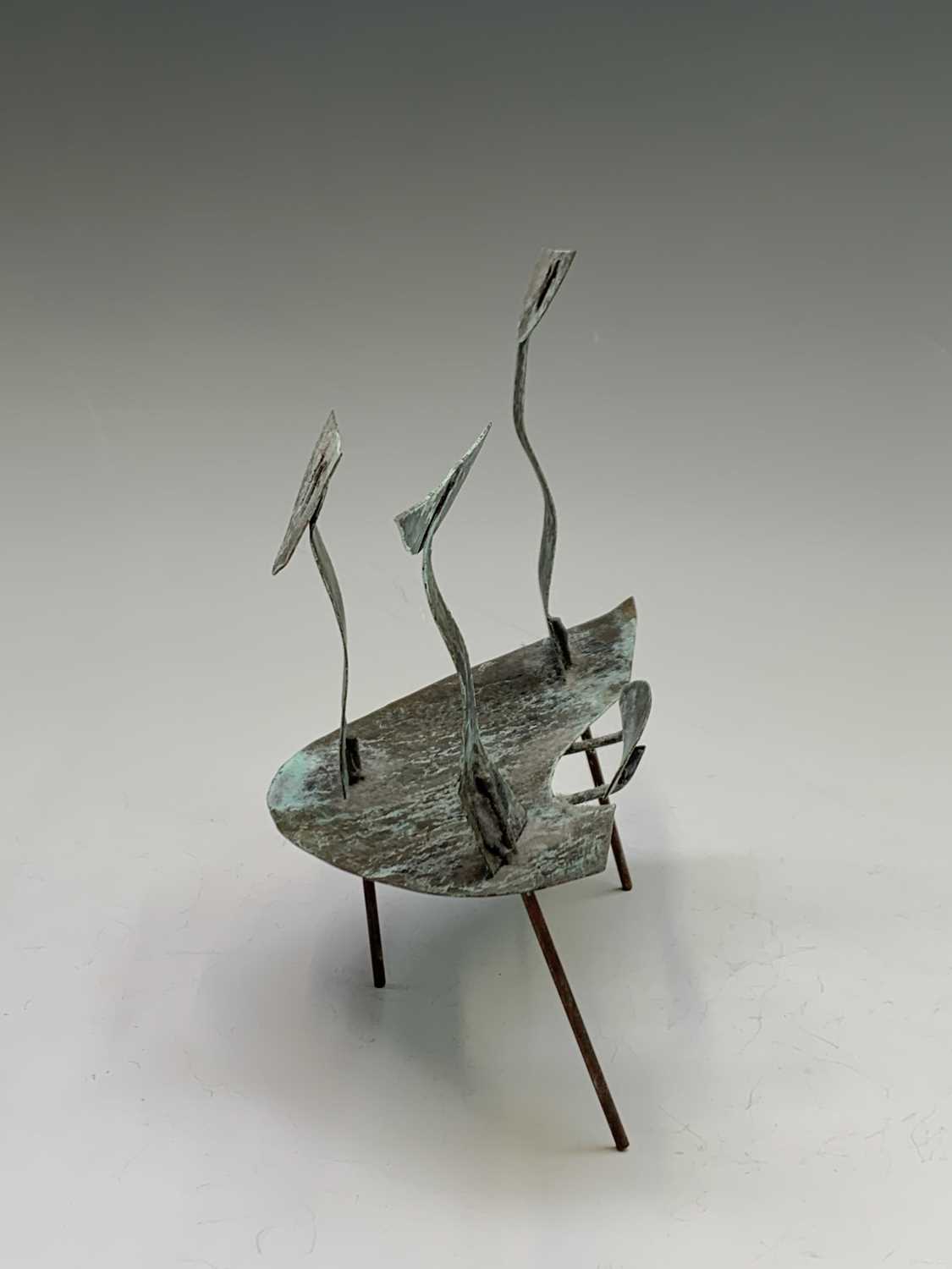 William BLACK (20th Century British)'Figures in a Landscape'Oxidised copper sculpture Signed, - Image 8 of 16