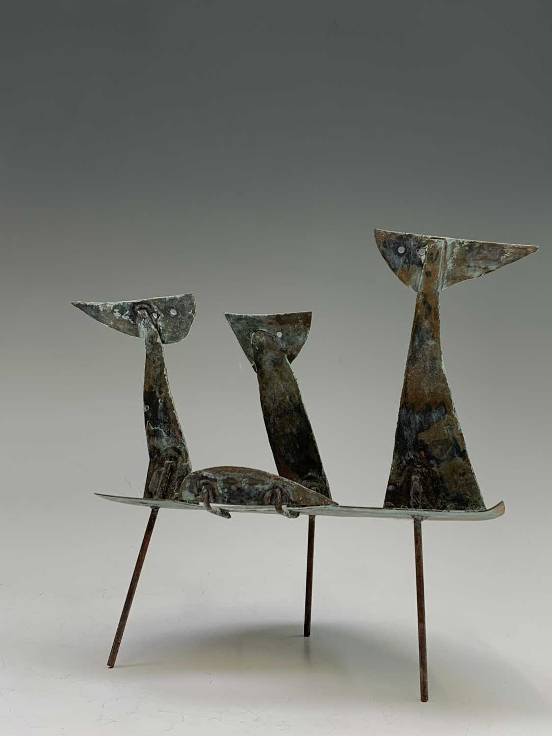 William BLACK (20th Century British)'Figures in a Landscape'Oxidised copper sculpture Signed, - Image 16 of 16