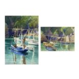 William BURBIDGESailing Boats Two watercolours Each signed 35x25cm and 25.5x35.5cmCondition