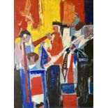 Jazz Quartet Oil on board 147x112cm Provenance: From the estate of Bernard Tucker, deceased. A