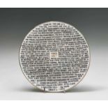 Grayson PERRY (1960)100% Art Printed ceramic plate The Holburne Museum stamp to versoDiameter 21.