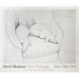 David HOCKNEY (1937)'New Drawings, Salts Mill 1994'Exhibition poster 69 x 83cm