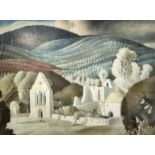 Harry Epworth ALLEN (1894-1958) Valle Crucis Abbey, Llangollan Gouache Signed and to verso a John