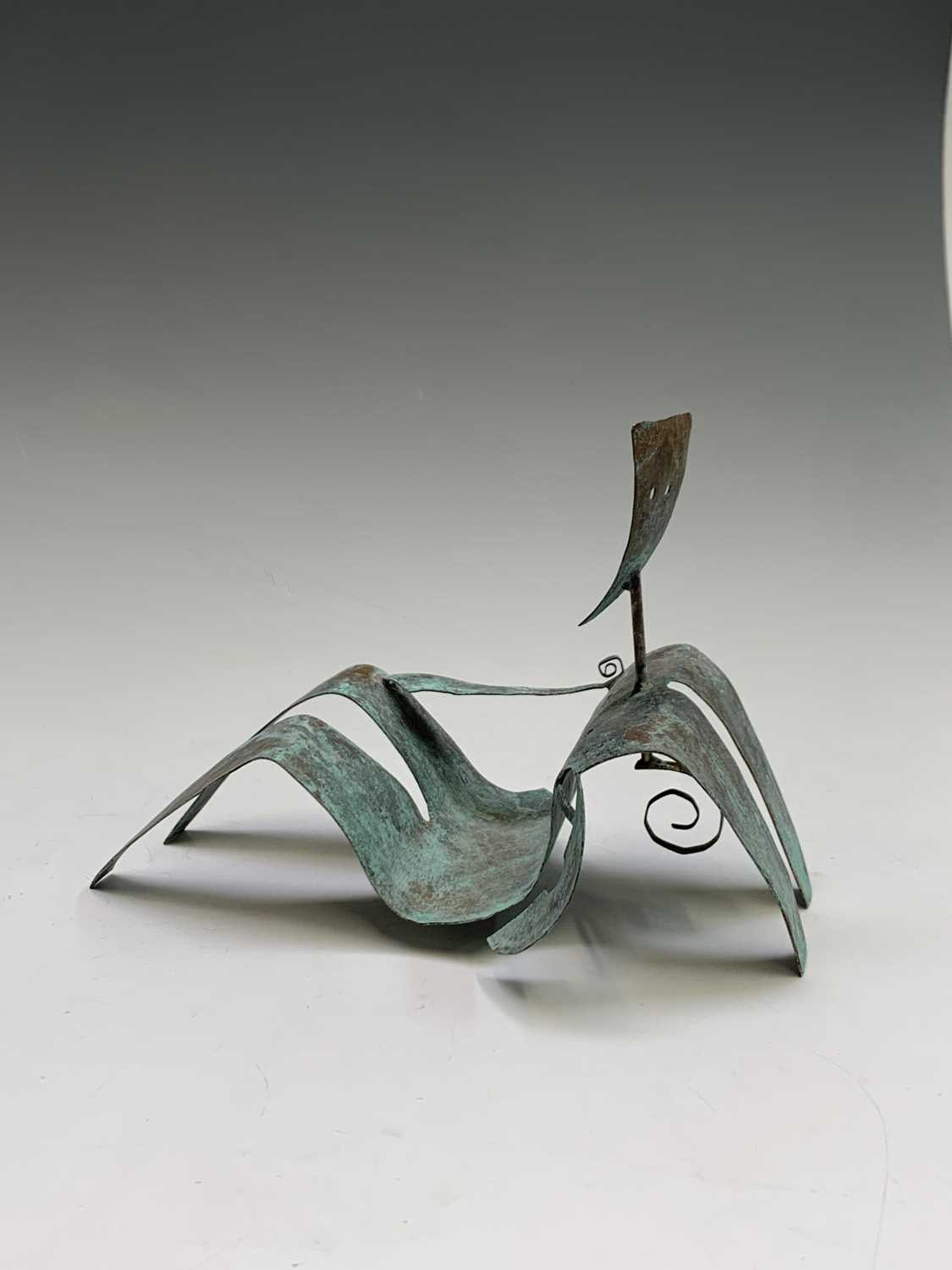 William BLACK (20th Century British)'Reclining Figure II'Oxidised copper sculpture Signed, inscribed - Image 16 of 17