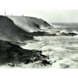 Ander GUNN (XX-XXI) View From Pendeen Lighthouse Photograph Signed and dated '92 numbered 3/15