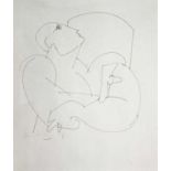 Geoffrey KEY (1941)Figure and ArchInk drawingSigned Inscribed label dated '8422 x 18.5cm