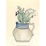 Bryan PEARCE (1929-2006)Flowers in a Jug WatercolourSigned 32.5 x 24cmCondition report: This work