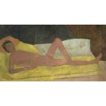 Maurice Edgar CONNELL(1921-2020) Reclining Nude Oil on canvas Signed to verso 31x62cm Maurice