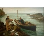 Charles Napier HEMY (1841-1917) The Fisherman's Sweetheart Oil on canvas Signed and dated 1895,