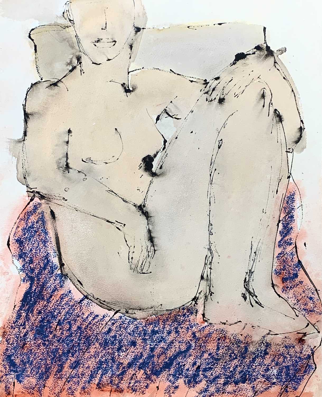 John EMANUEL (1930)Seated Nude Mixed media 41 x 52cmCondition report: No condition issues. It is