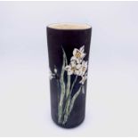 Marazion Pottery A cylindrical vase decorated with daffodilsHeight 25cmCondition report: This has no