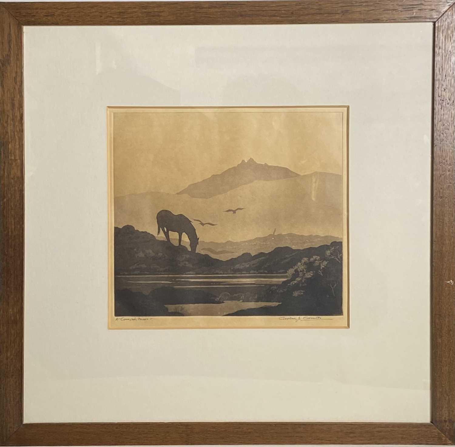 Geoffrey Sneyd GARNIER (1889-c.1971)A Cornish Moor Etching Signed and inscribed Plate size 20 x 22. - Image 2 of 2