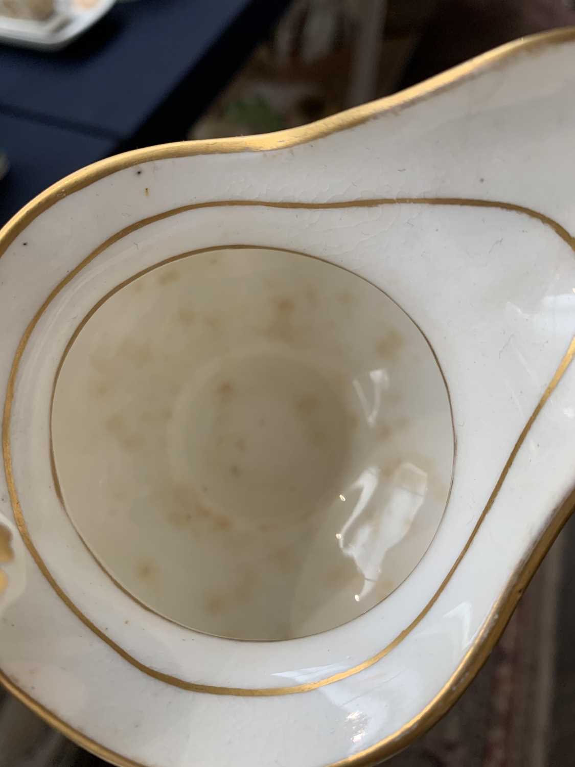 A Victorian tea service with floral decoration, comprising teapot, sucrier, milk jug, five - Image 17 of 21