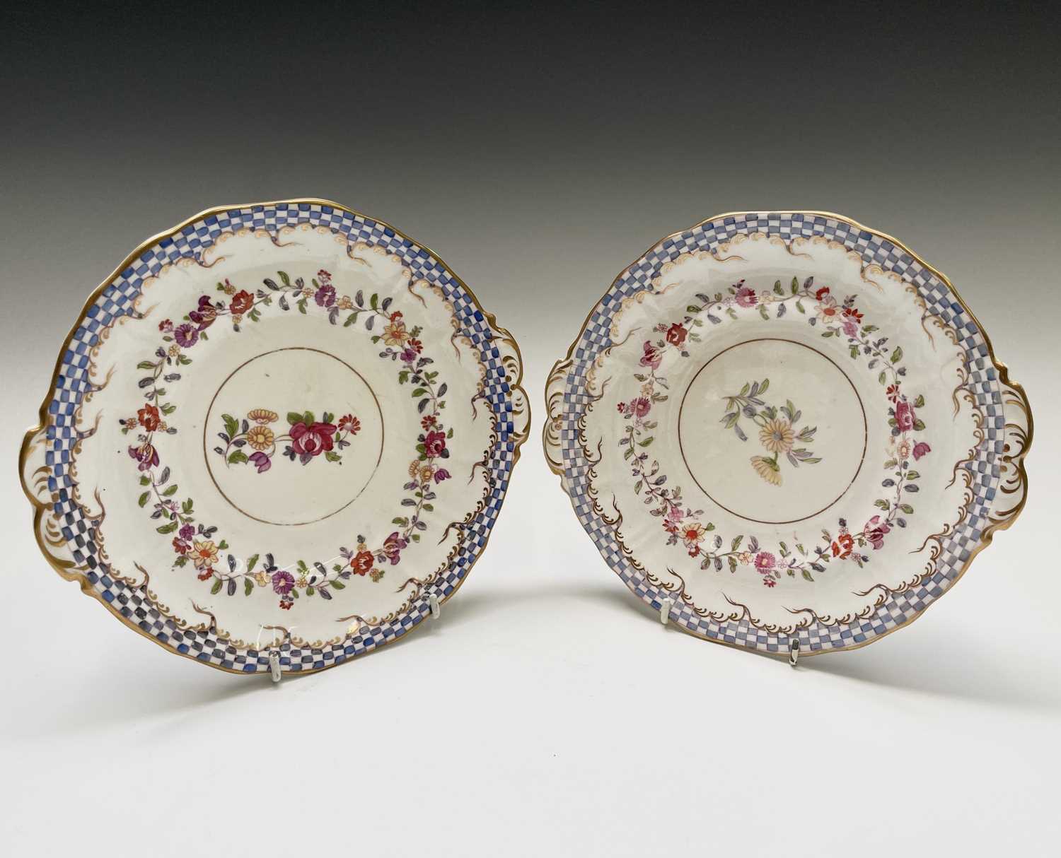 A Victorian tea service with floral decoration, comprising teapot, sucrier, milk jug, five - Image 13 of 21