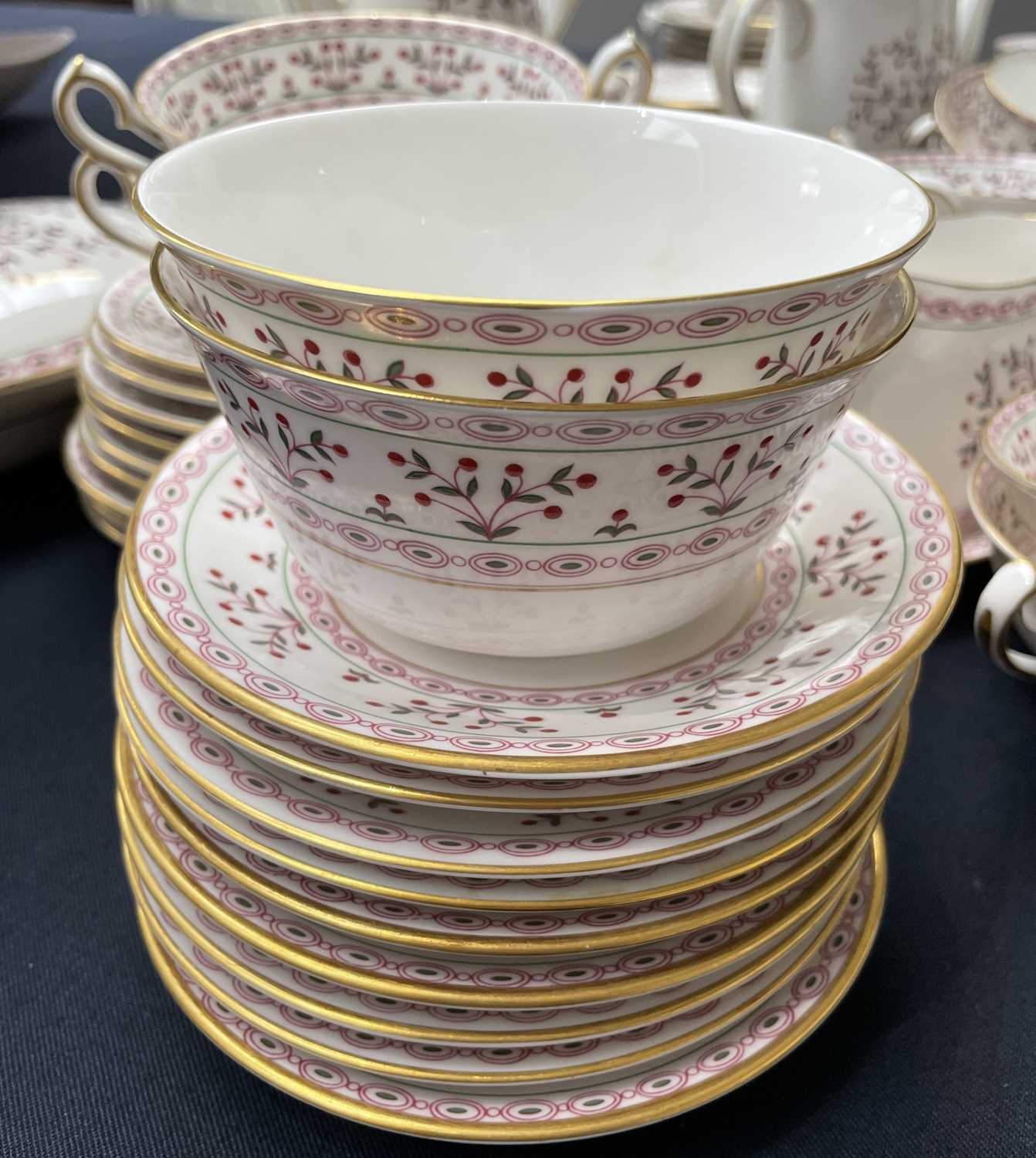 An extensive Royal Crown Derby 'Brittany' pattern dinner, tea and coffee service, comprising two - Image 3 of 5