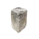 A limestone staddle stone base. Approx. height 55cm.