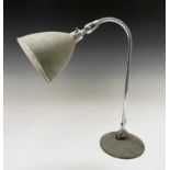 A 1930s Robert Dudley Best for Bestlite chrome finish adjustable desk lamp, model BL2, stamped '