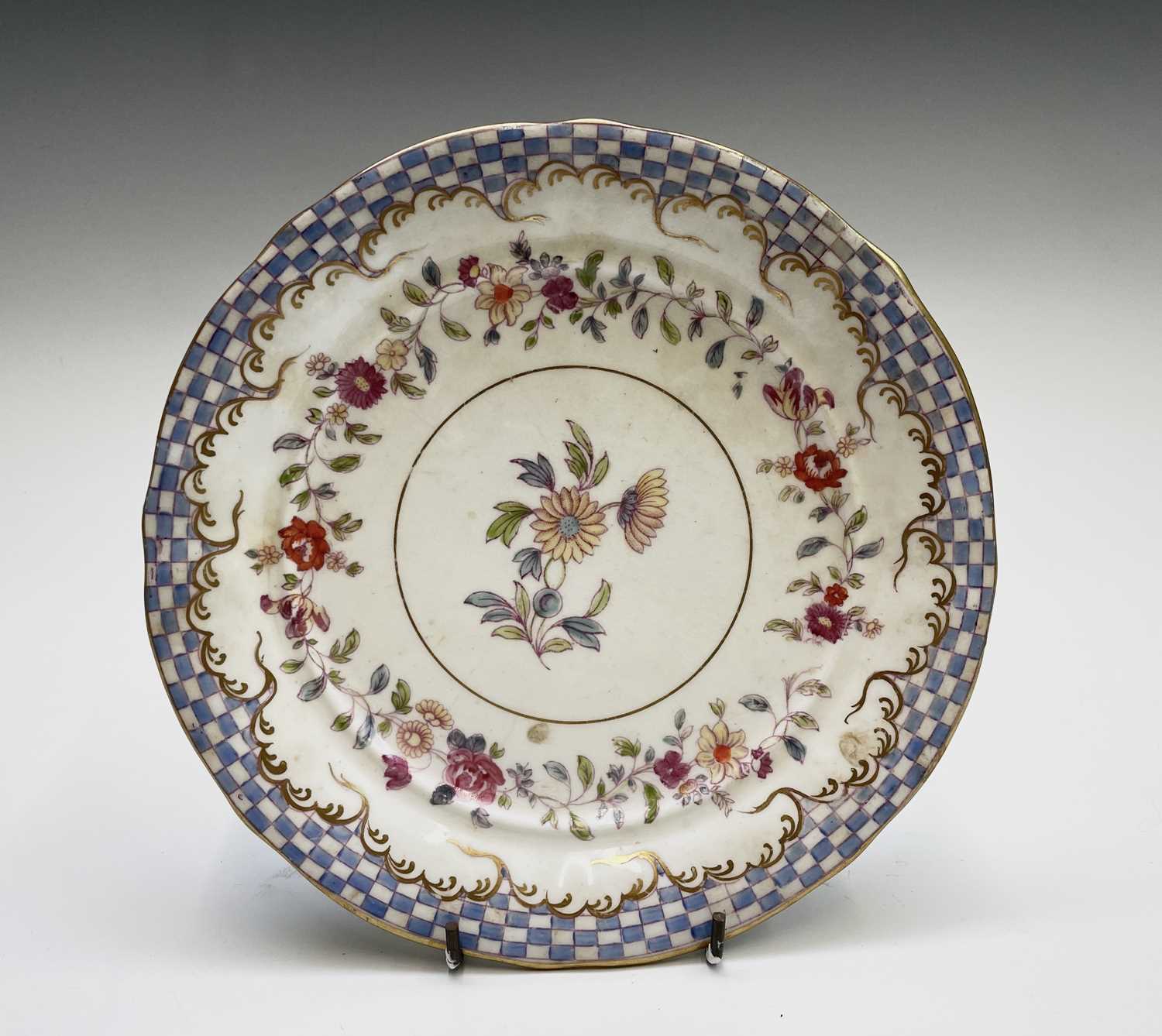 A Victorian tea service with floral decoration, comprising teapot, sucrier, milk jug, five - Image 14 of 21