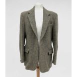 A gentleman's Dunn & Co. Harris tweed jacket, approximate size small.